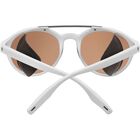 LEANDRO GLACIER, Matte White with Matte Dark Gunmetal Metal Insert-Mineral Polarized Drivers Gradient Cat 2 to 3, hi-res image number null